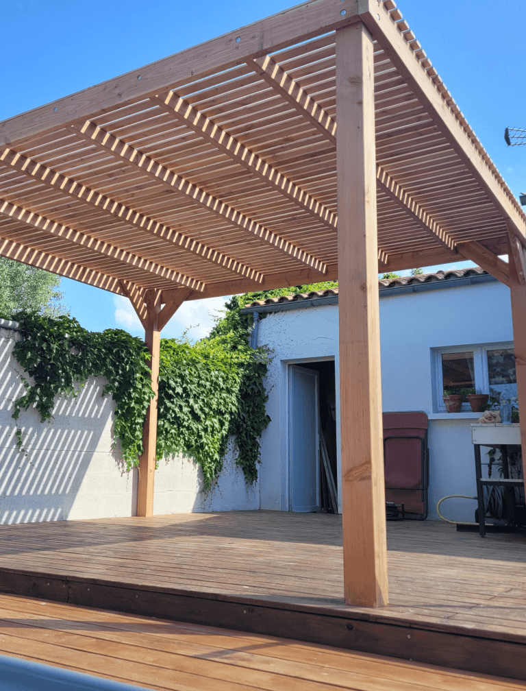 Pergola ajourée douglas
